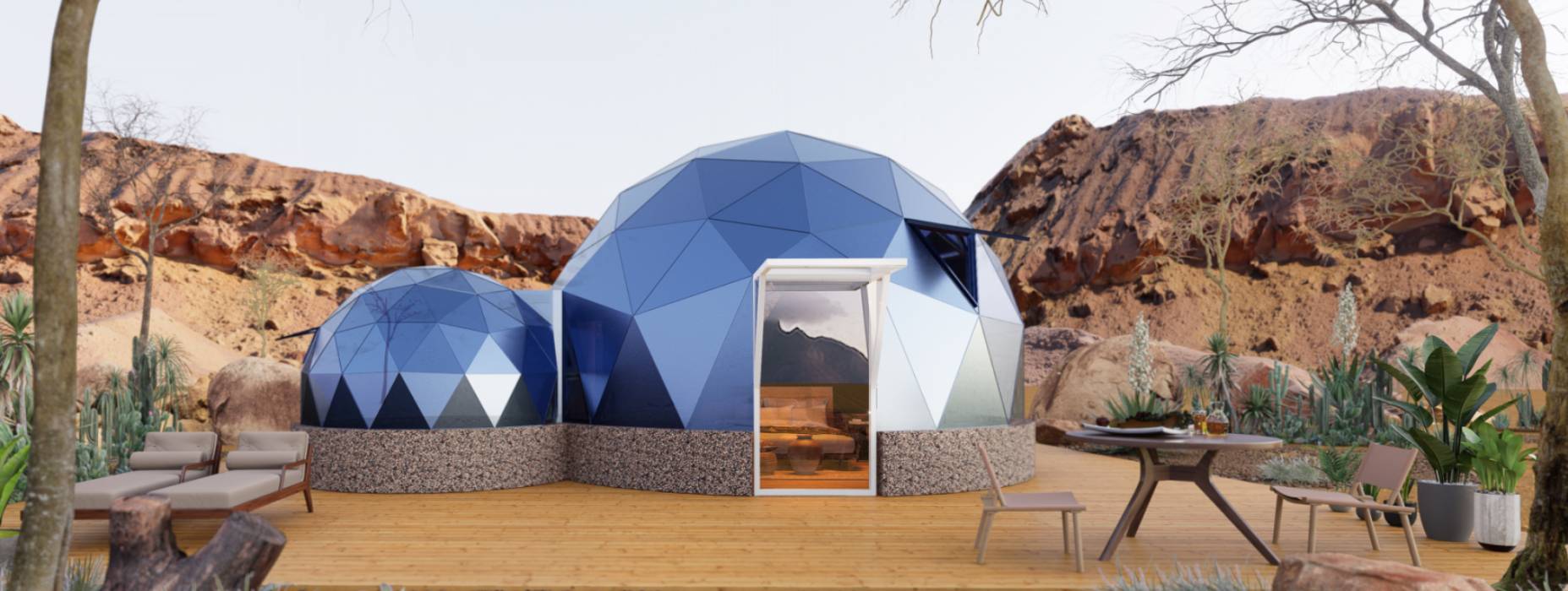 铁山港区球形智能光伏玻璃星空房